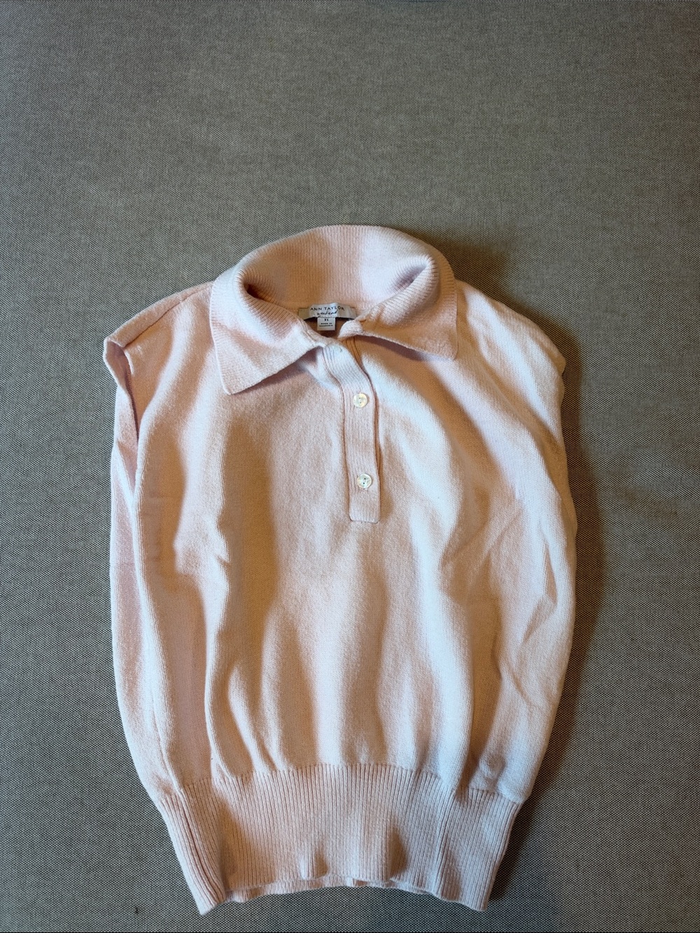 Ann Taylor pink sweater vest